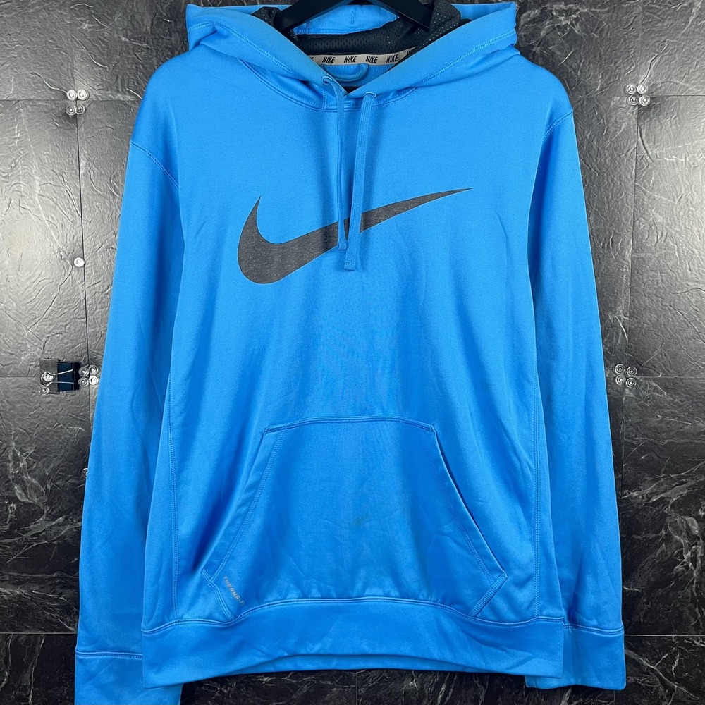 Nike Men's Blue Therma-Fit Hoodie Small